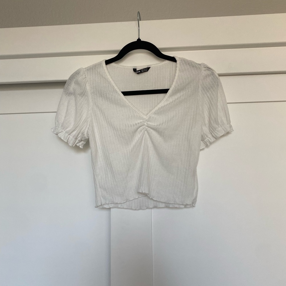 White crop top